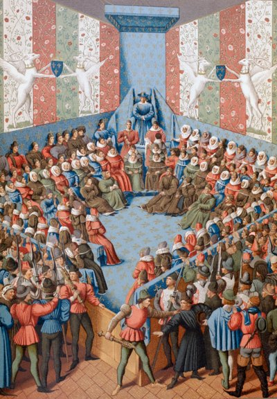 Jean II, Duke of Alencon on Trial Accused of Having Conspired with the English by English School